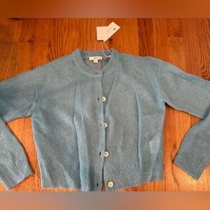 Vince light blue cardigan sweater. New. Never worn.